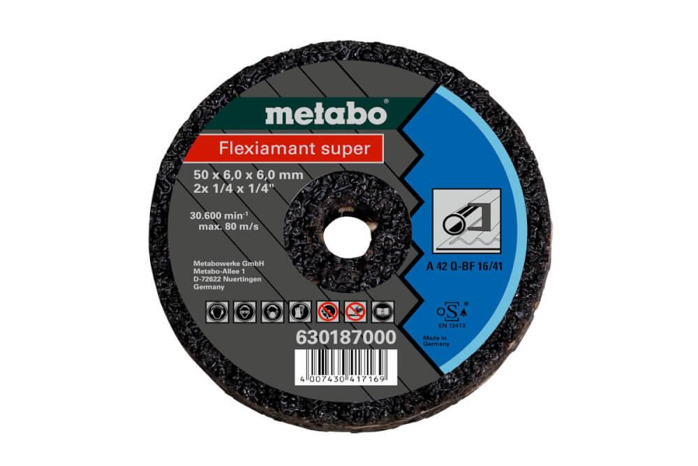 Диск абразивный шлифовальный METABO Flexiamant super 50x6,0x6,0 мм (630187000)
